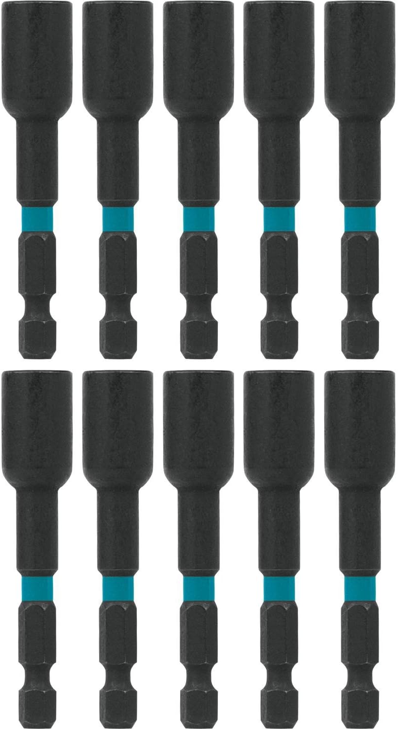Makita A-97178 Impactx 5/16″ x 2-9/16″ Magnetic Nut Driver, 10 Pack, Bulk