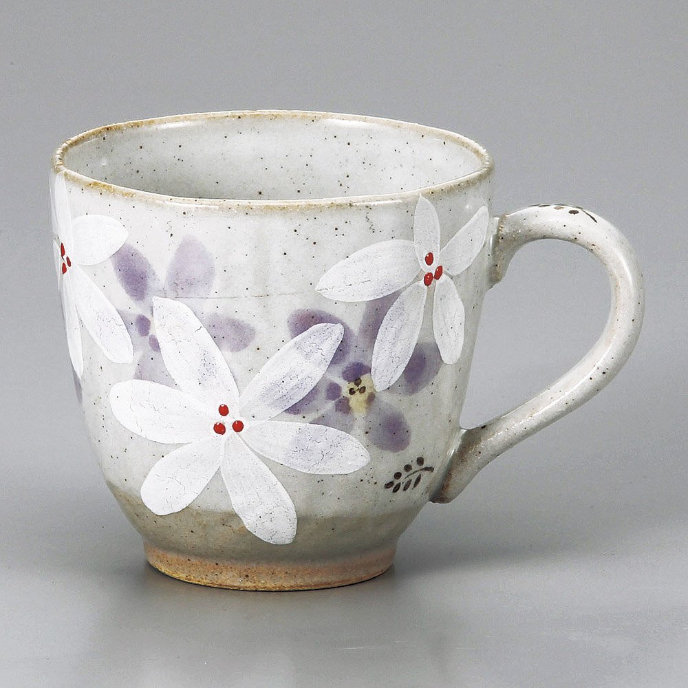 Amazon.com: せともの本舗 Shirakurasu Cosmos Mug (B) 3.7 x 3.5