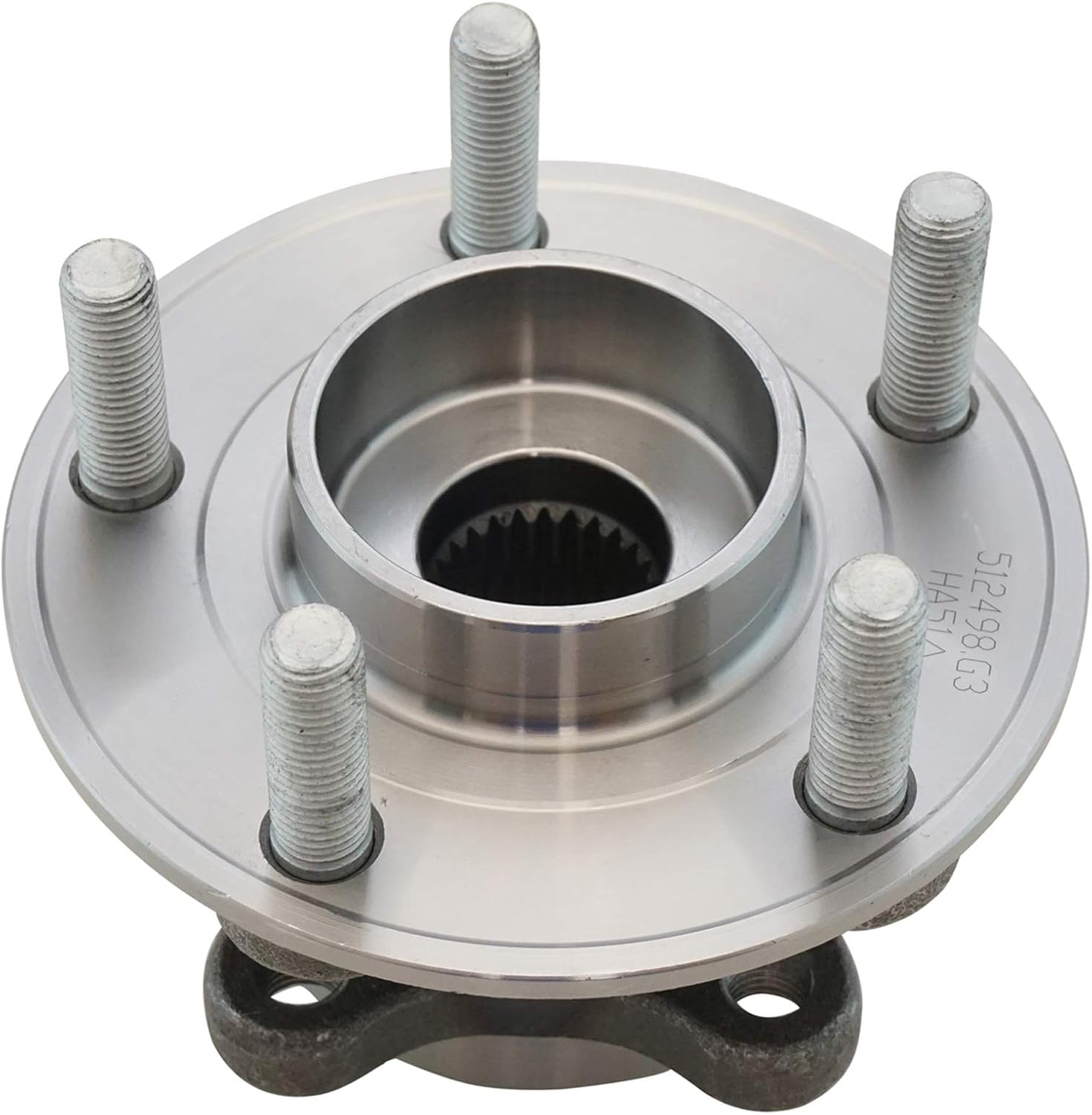 trq front rear wheel bearing & hub assembly with abs sensor compatible with 2013-2020 ford fusion 2019-2020 police responder hybrid ssv plug-in hybrid 2013-2016 lincoln mkz bha51632