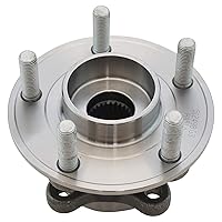 Vista 128 de TRQ Juego de 2 rodamientos de rueda trasera y conjunto de cubo con sensor ABS compatible con Ford Transit Connect 2014-2018