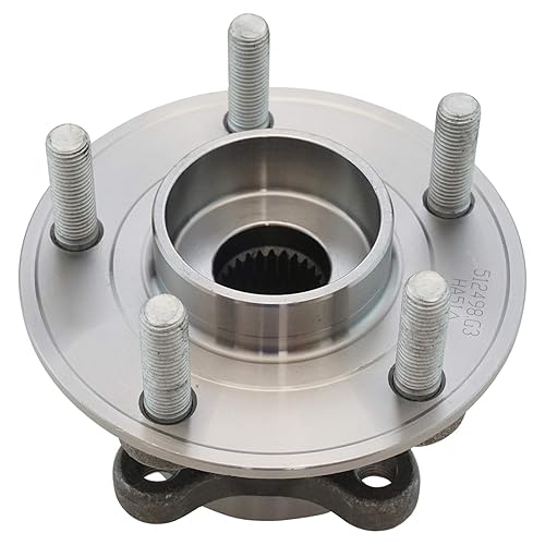 Vista 128 de TRQ Juego de 2 rodamientos de rueda trasera y conjunto de cubo con sensor ABS compatible con Ford Transit Connect 2014-2018