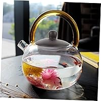 Vista 3 de Yardwe Tetera Tapa Tetera Tetera China Tetera Cubierta de tetera esmaltada Piezas de tetera Accesorio de tetera Reemplazo de la cubierta de té Tapa