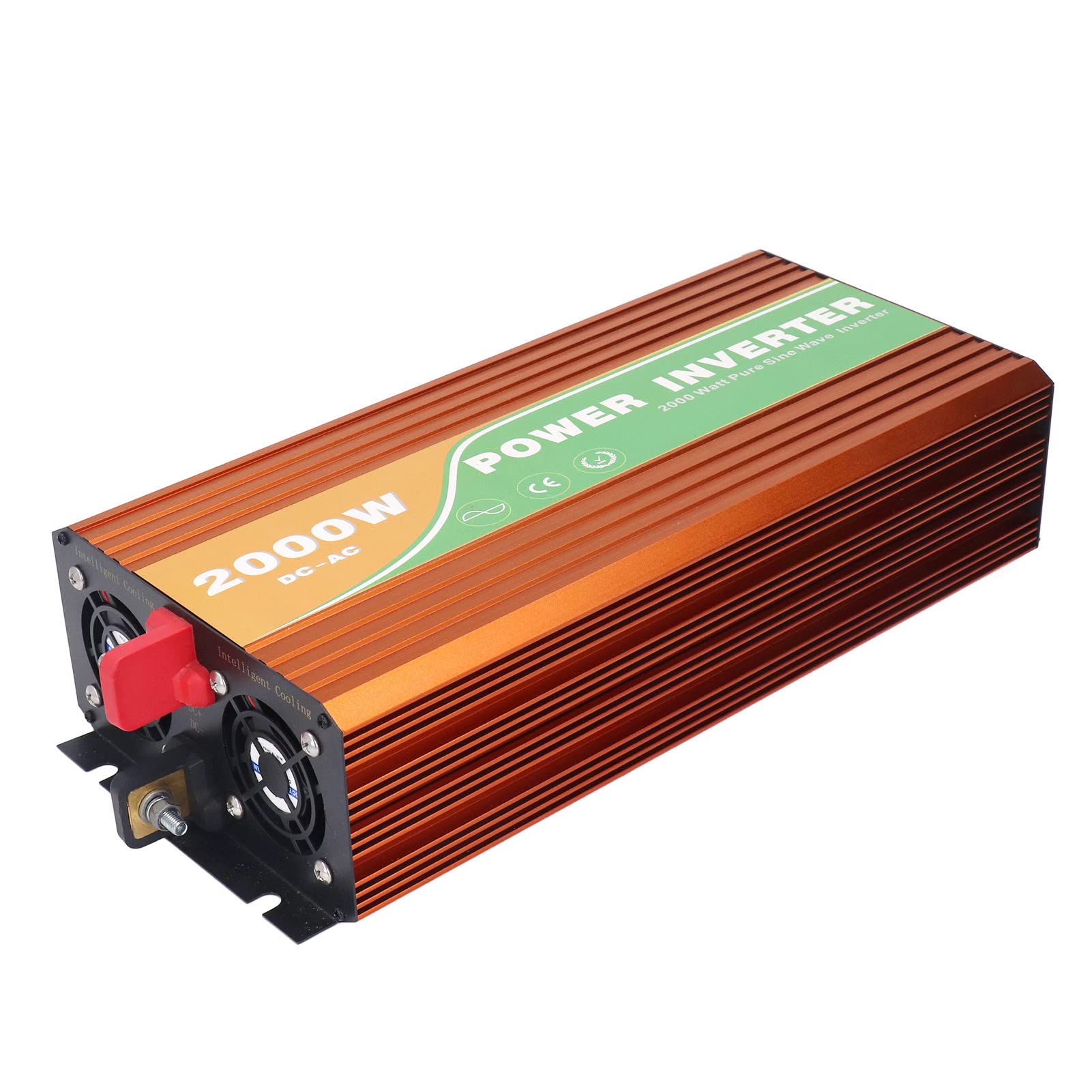Changor Przetwornica Napięcia o Mocy 2000 W. Przetwornica Napięcia o Wysokiej Wydajności do Samochodów RV, łodzi, Konstrukcji ze Stopu aluminium. (DC24V)
