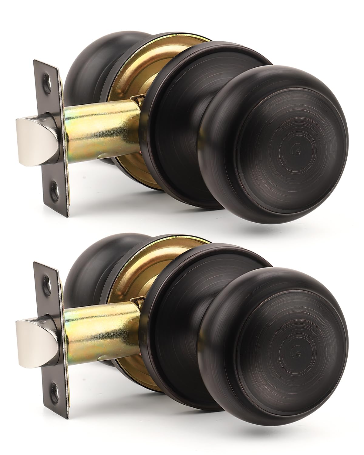 Matte Black Door Knobs - Keyless Privacy Locks -24