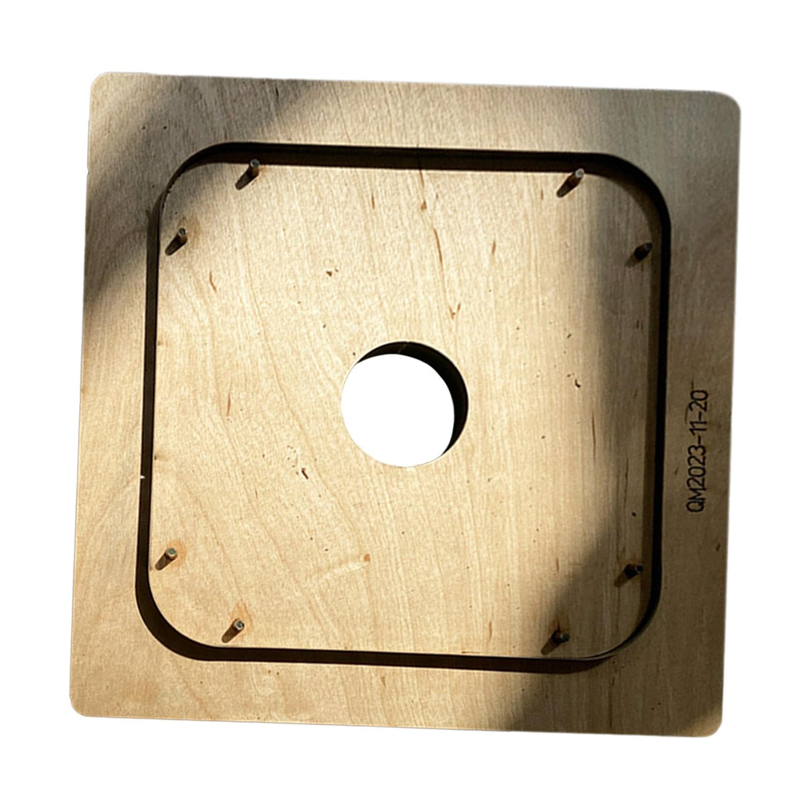 Fustella per Taglio Pelle, Fustellatrice, Vassoio Portaoggetti, Base in Pelle per Lavori Fai da Te, Gioielli
