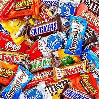 Assorted Variety Pack of Fun Size Chocolate Candy - Individually Wrapped Chocolate Mix for Parties, Gift Bags, and Everyday Treats (4 LB)