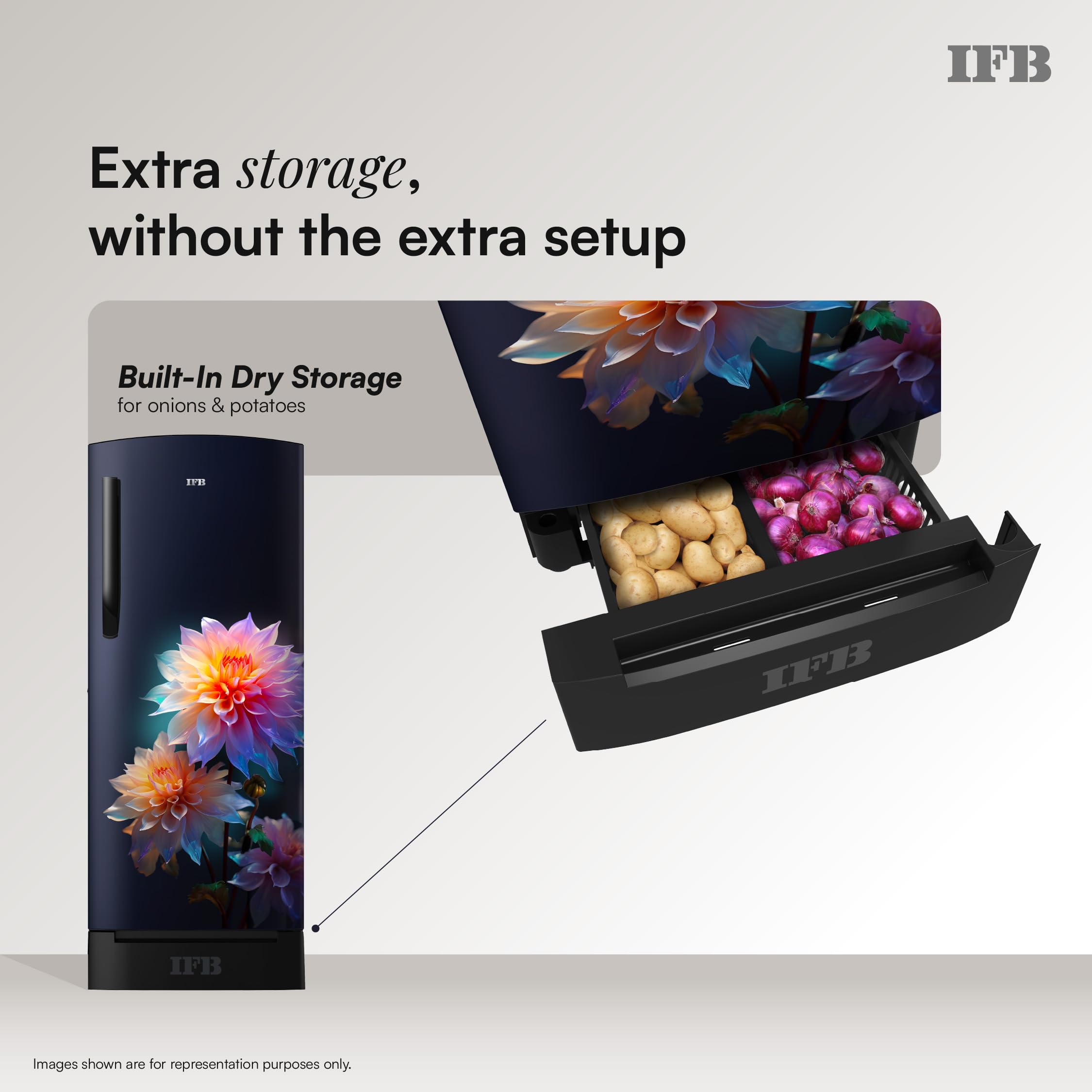 IFB 197L Refrigerator - 5 Star Energy Efficient -9