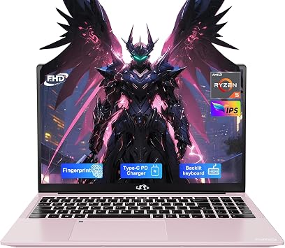 NIMO 15.6'' IPS FHD-Laptop, 16GB RAM 256GB SSD AMD Ryzen 5Beat i5-1135G7, 4 Cores Up to 3.7GHz Student Computer , 65W Type-C, Fingerprint, Backlit Keyboard, 180Viewing