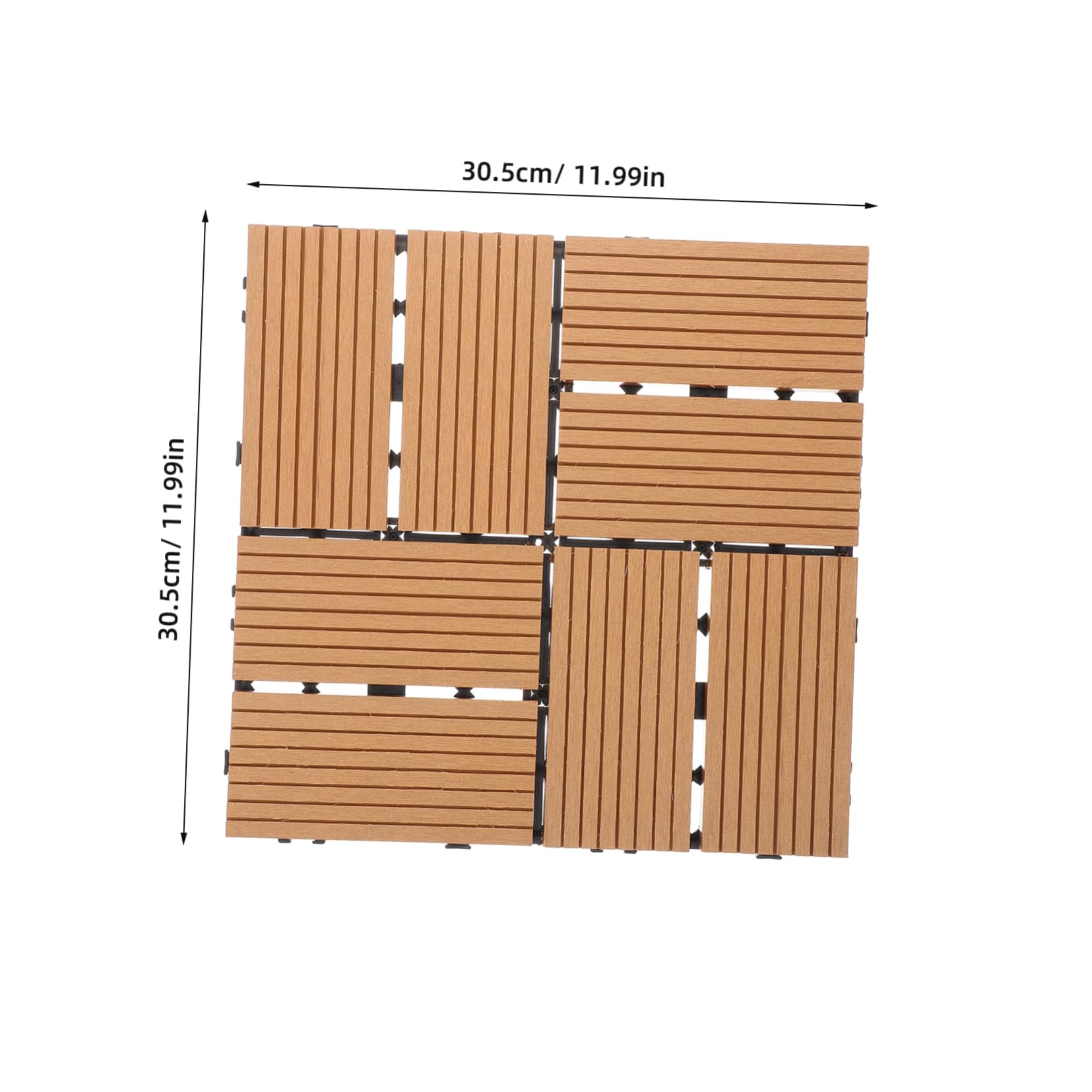 Piastrella Interlocking in Legno Composito Decking per Esterni