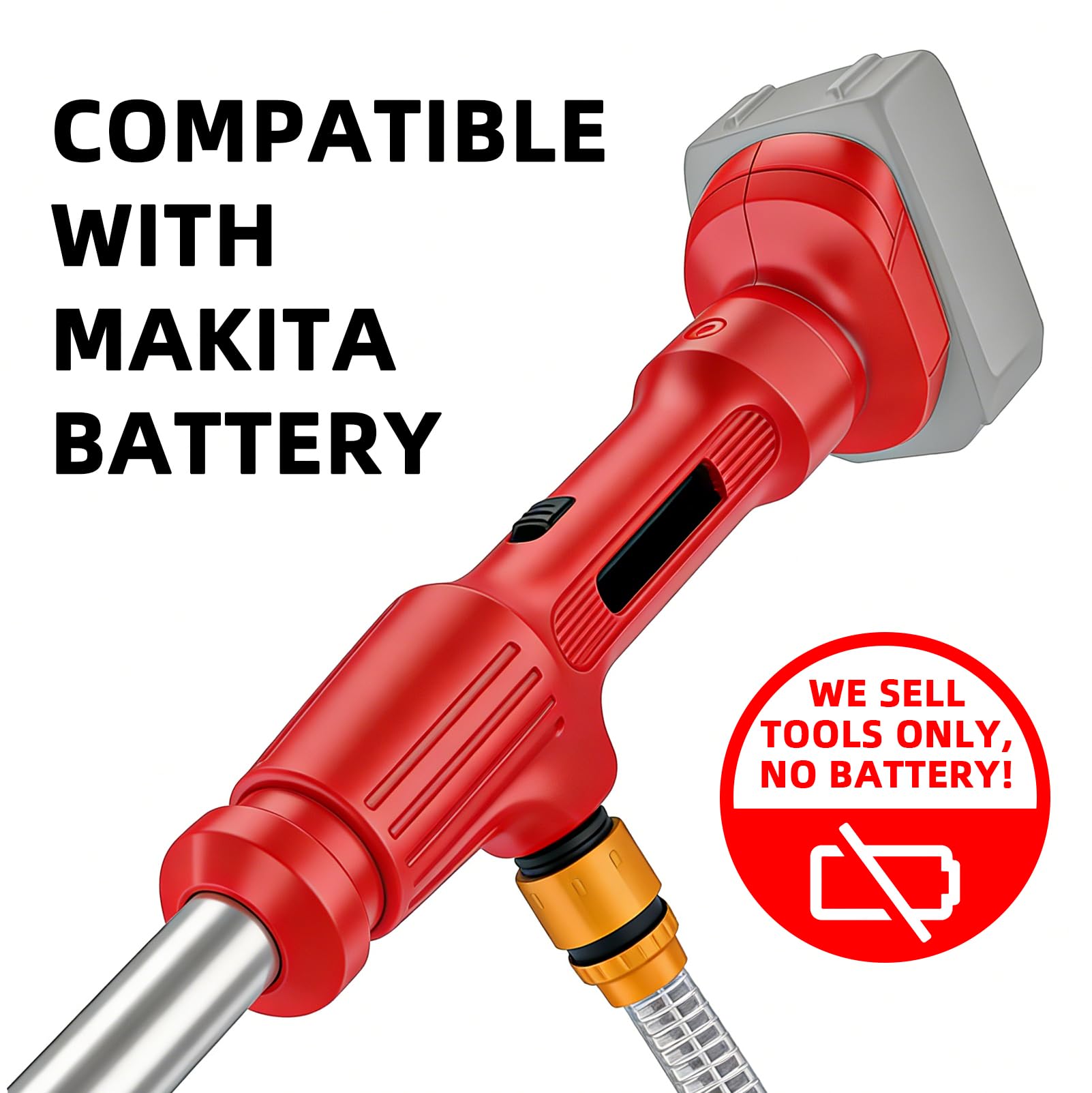 Akku-Regenfasspumpe, Kompatibel mit Makita 18V Akku