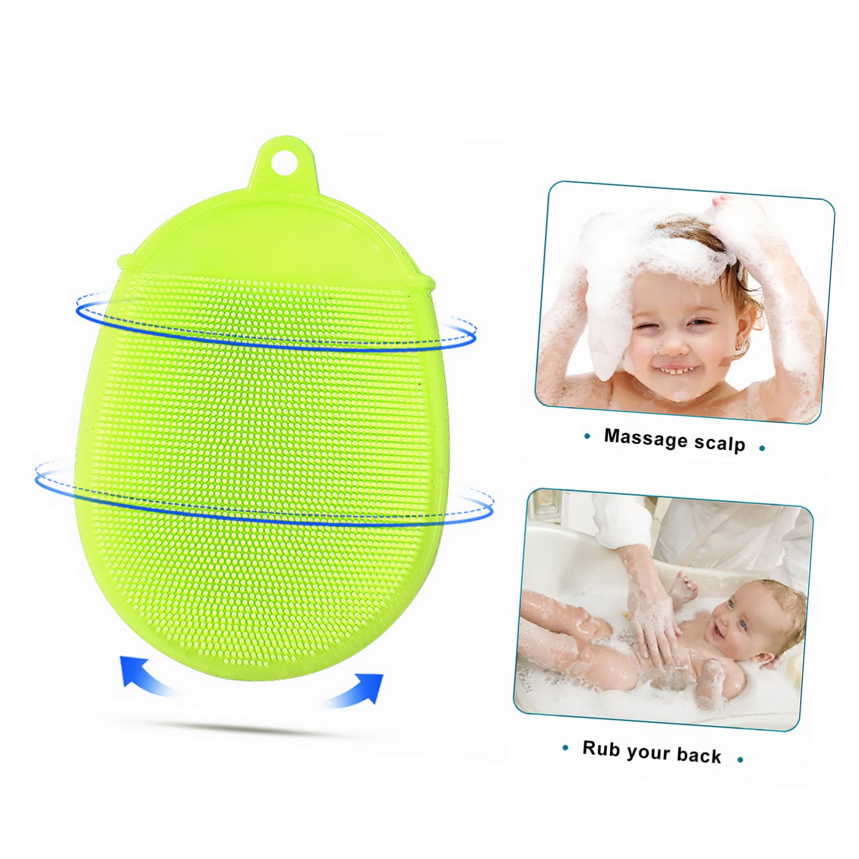 Housoutil 6piezas Cepillo De Para Baño Exfoliante Multifuncional Para Cuerpo y Masaje Para Ducha y Cuidado Diseño Ergonómico y