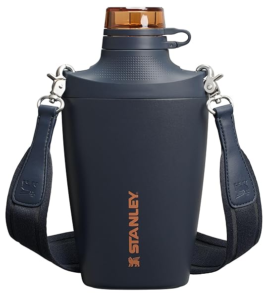 Stanley Cross Bottle | 23 oz Travel Bottle with Jacquard Strap | Leakproof Tritan Lid with Removable Straw | Insulated Stainless Steel Canteen | BPA-Free | Twilight VRT
