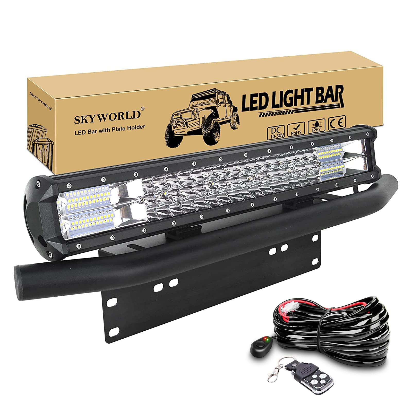 LED Light Bar SKYWORLD 20 inch 288W LED Off Road Driving Lights