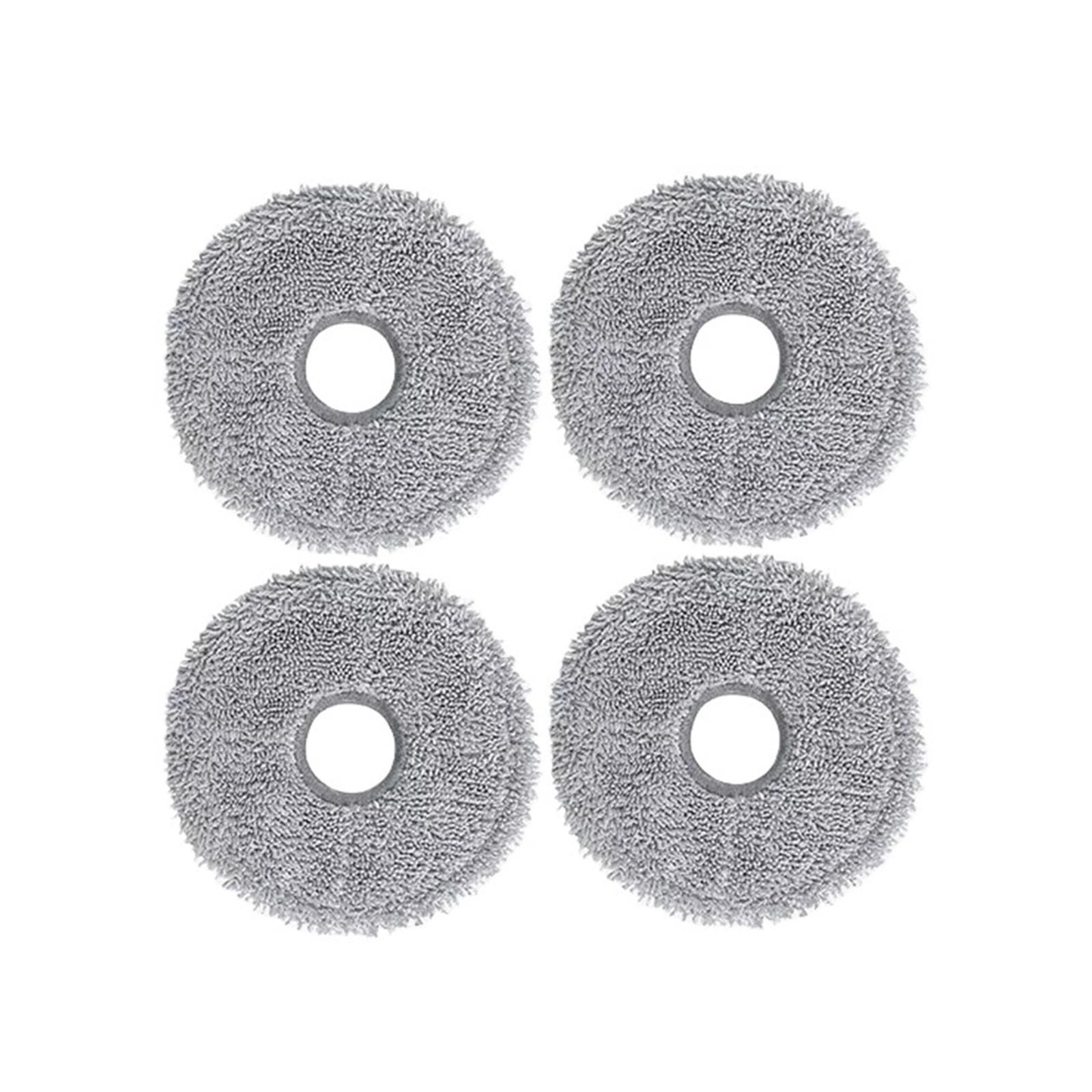 LMRXOFE Robot Mop Cloth Kits,Compatible For MOVA,P50 Ultra P50 Pro Ultra Robot Vacuum Cleaner Main Side Brush Filter Dust Bag Replament Acssories(4 Mop Cloths)