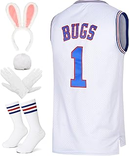 Men's Basketball Jersey Lola #10 Bugs #1 Space Movie Jersey 90S Hip Hop Clothing Shirt for Party