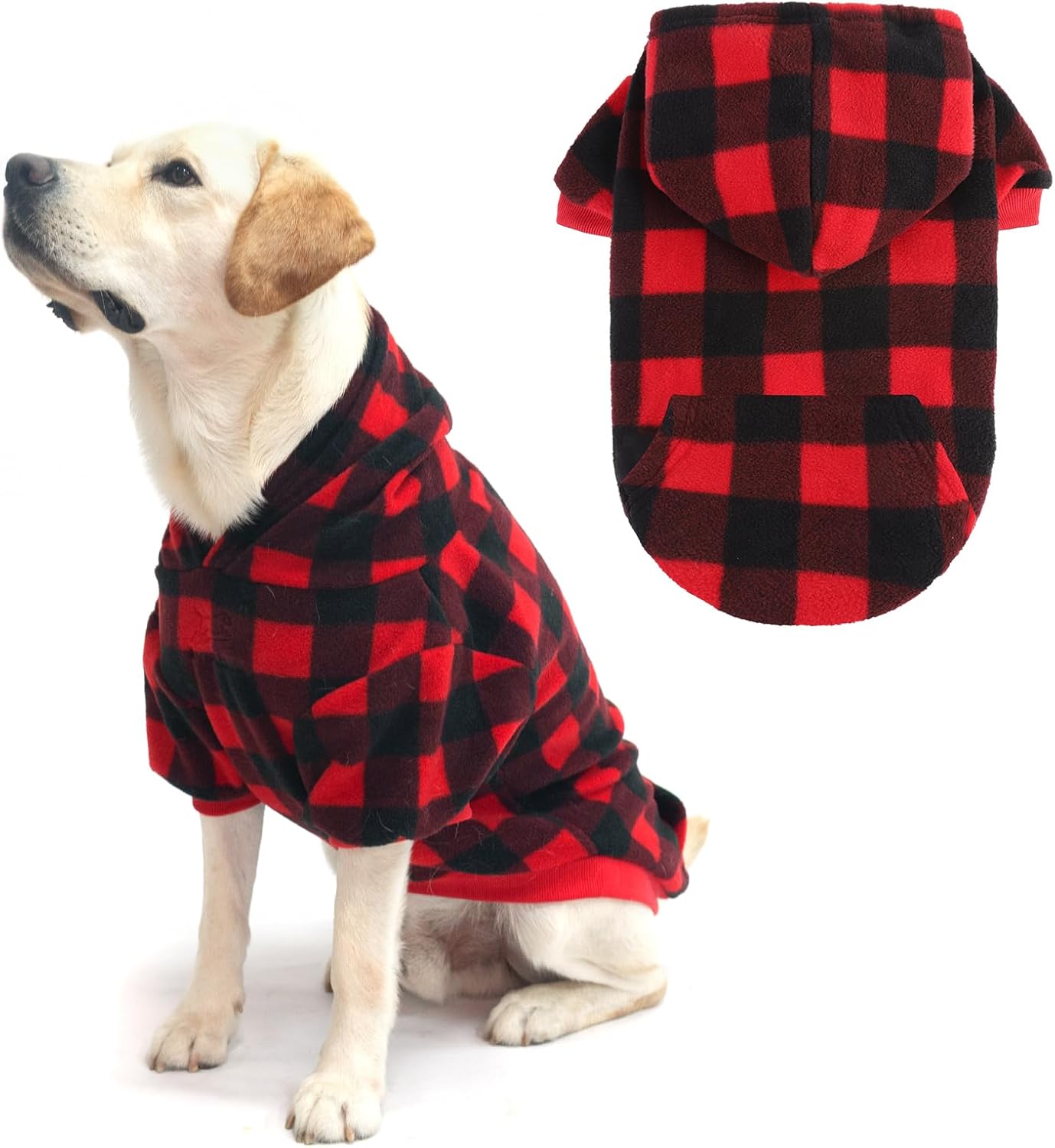 EXPAWLORER Basic Dog HoodieFall Dog Sweater for Large