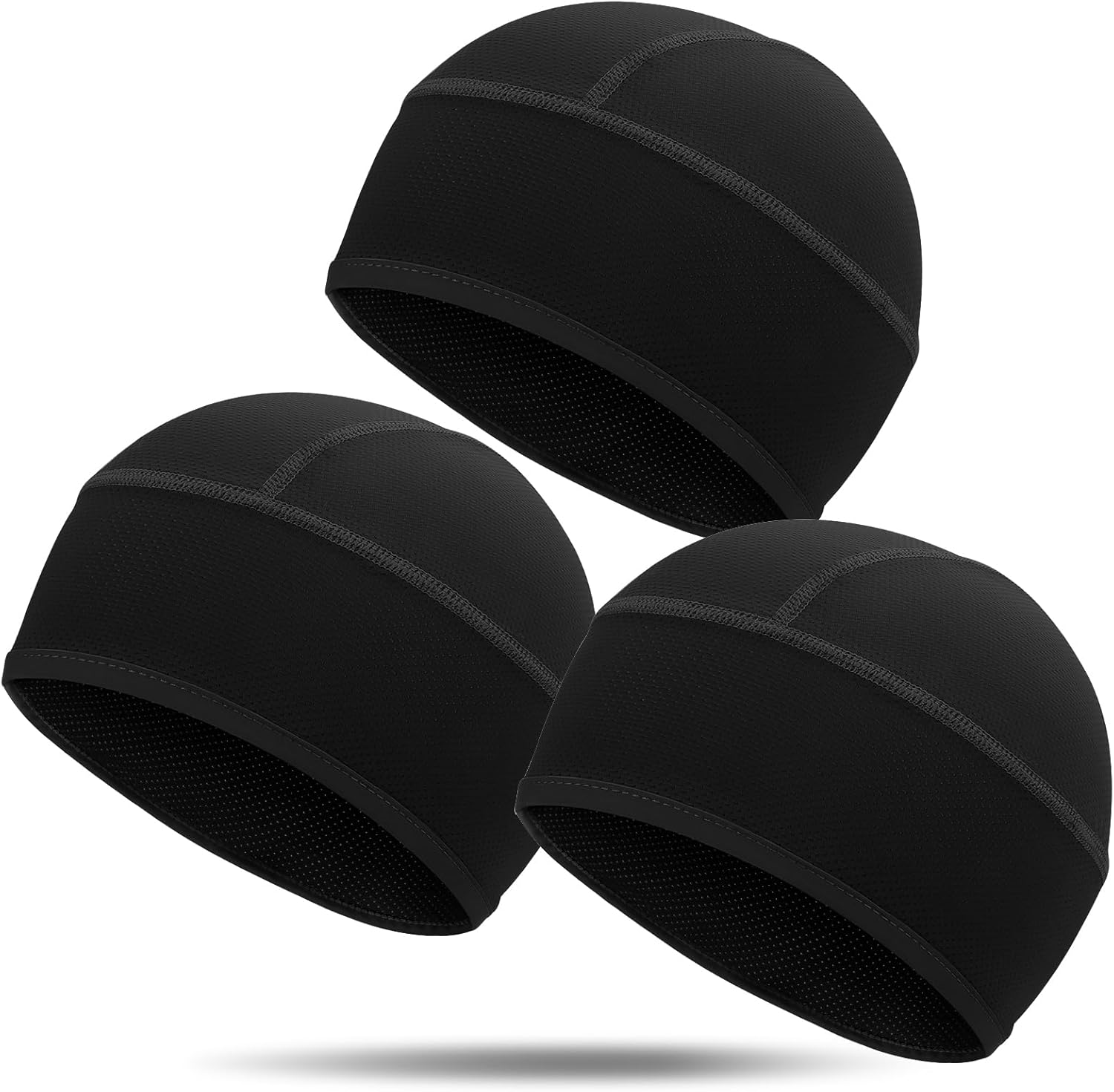 3 Pack Cooling Hard Hat Liner Skull Cap, Mesh Sweat Wicking Helmet Liners, Under Hardhats Cap for Men Women