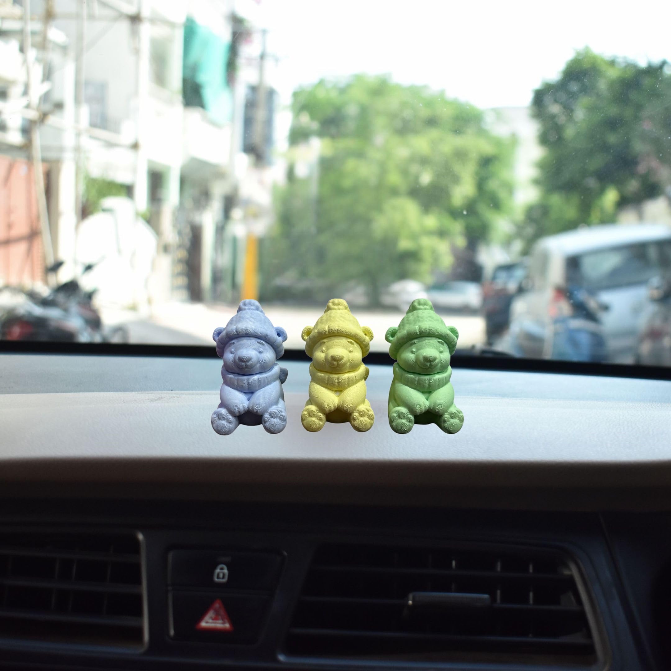 QUANTUM LEGENDS Car Dashboard Accessories Cute Teddy Bear Figure Figurines (5) 2