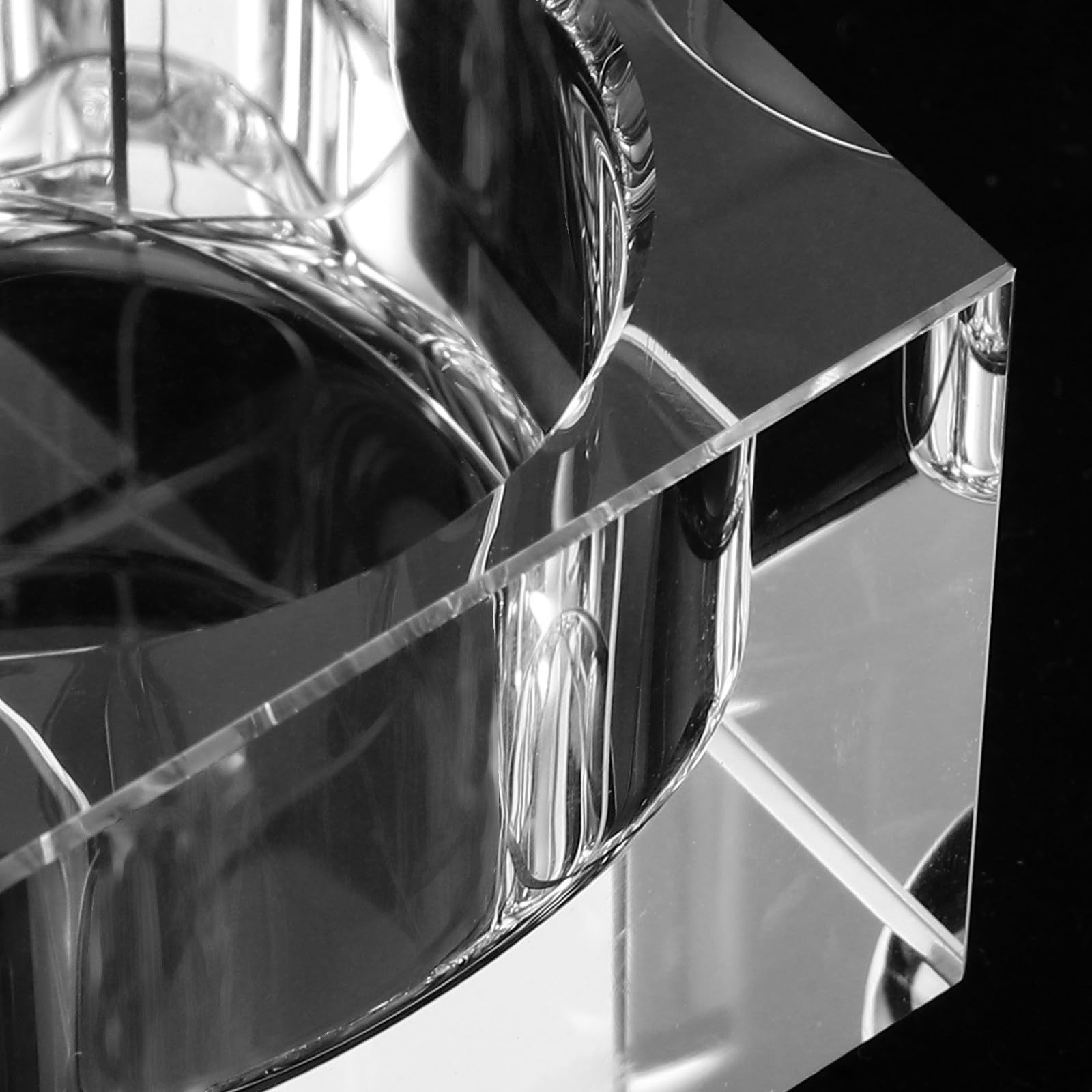 Mipcase 4 Piezas Portavelas Votivas de Cristal Transparente Cuadrados Base Estable para Decoración del Hogar y Cenas Románticas, Diseño Elegante y Mantenimiento Fácil