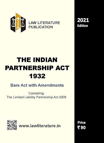 The Indian Partnership Act 1932 Bare Act 2021 Edition