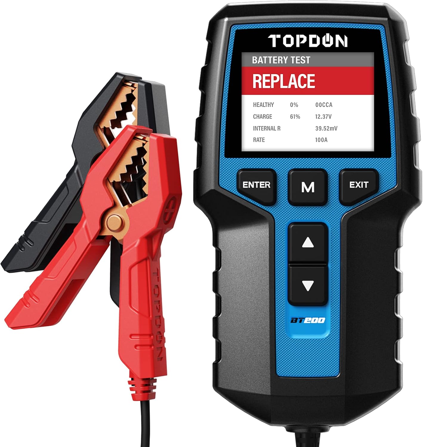 Car Battery Tester 24V 12V Load Tester, TOPDON BT200 100