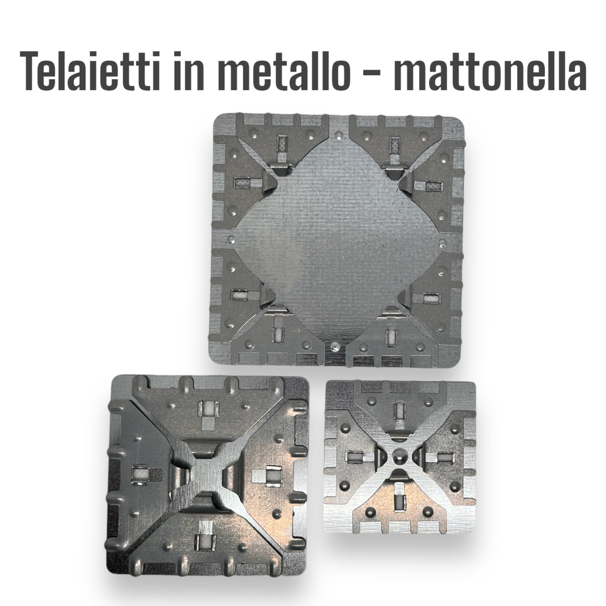 Ricamiamo Triade di Telaietti in Ferro: Kit per il Ricamo di Mattonelle Uniche, Non Foldable, Per Adulti, Tutti i Generi, Tutti i Periodi dell'Anno