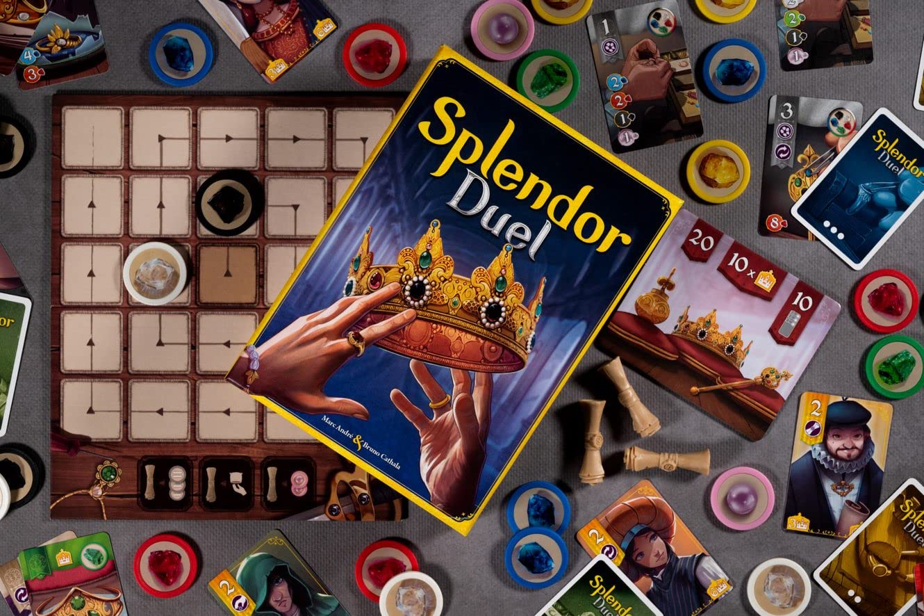 Asmodee Splendor Duel, Juego de Mesa de Estrategia para Adultos y Jóvenes, A Partir de 10 Años, para 2 Jugadores, 30 Minutos por Partida, Español