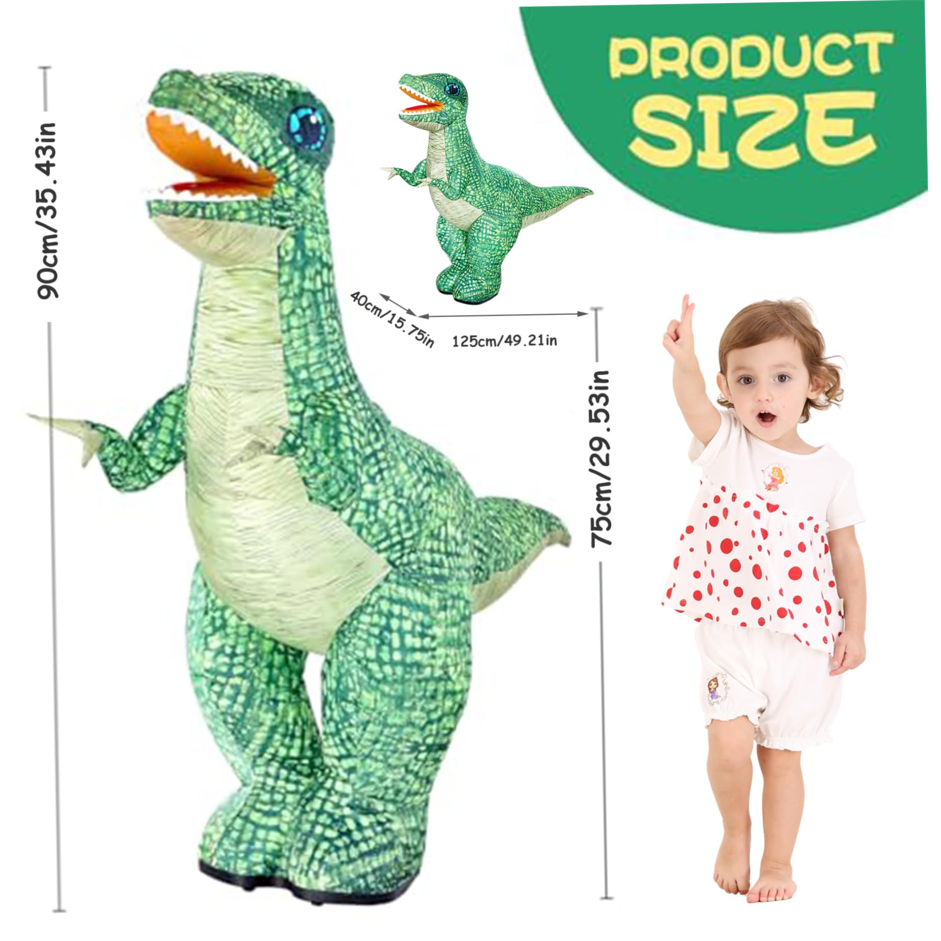 Dinosaurio De Control Remoto Dinosaurio Inflable Eléctrico Realista Verde con Rotación De 360 ​​​​°, hacia Adelante Y Atrás, Juguetes Grandes Recargables para Cumpleaños De Niños