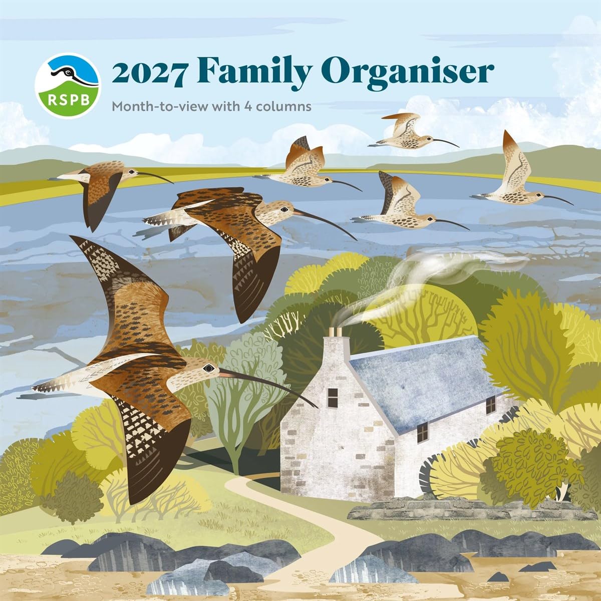 Carousel Worldwide 2027 RSPB Household Wall Planner, Month to View