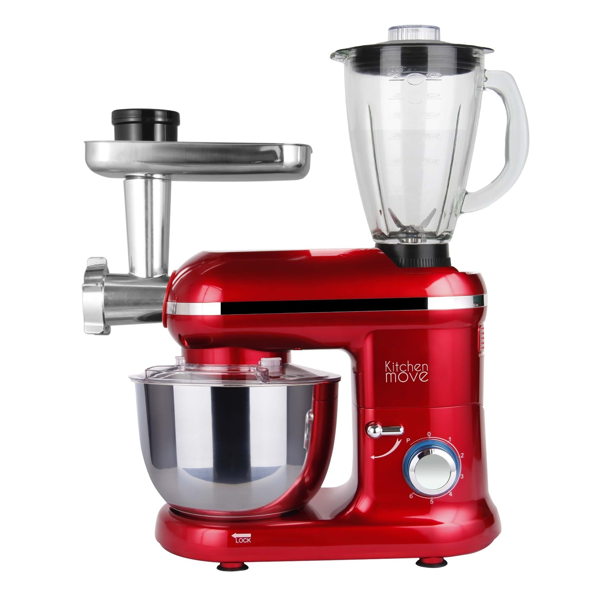Robot Pâtissier Multifonction 1800W, Capacité 7,2L - Pétrissage, Mixage, Battage