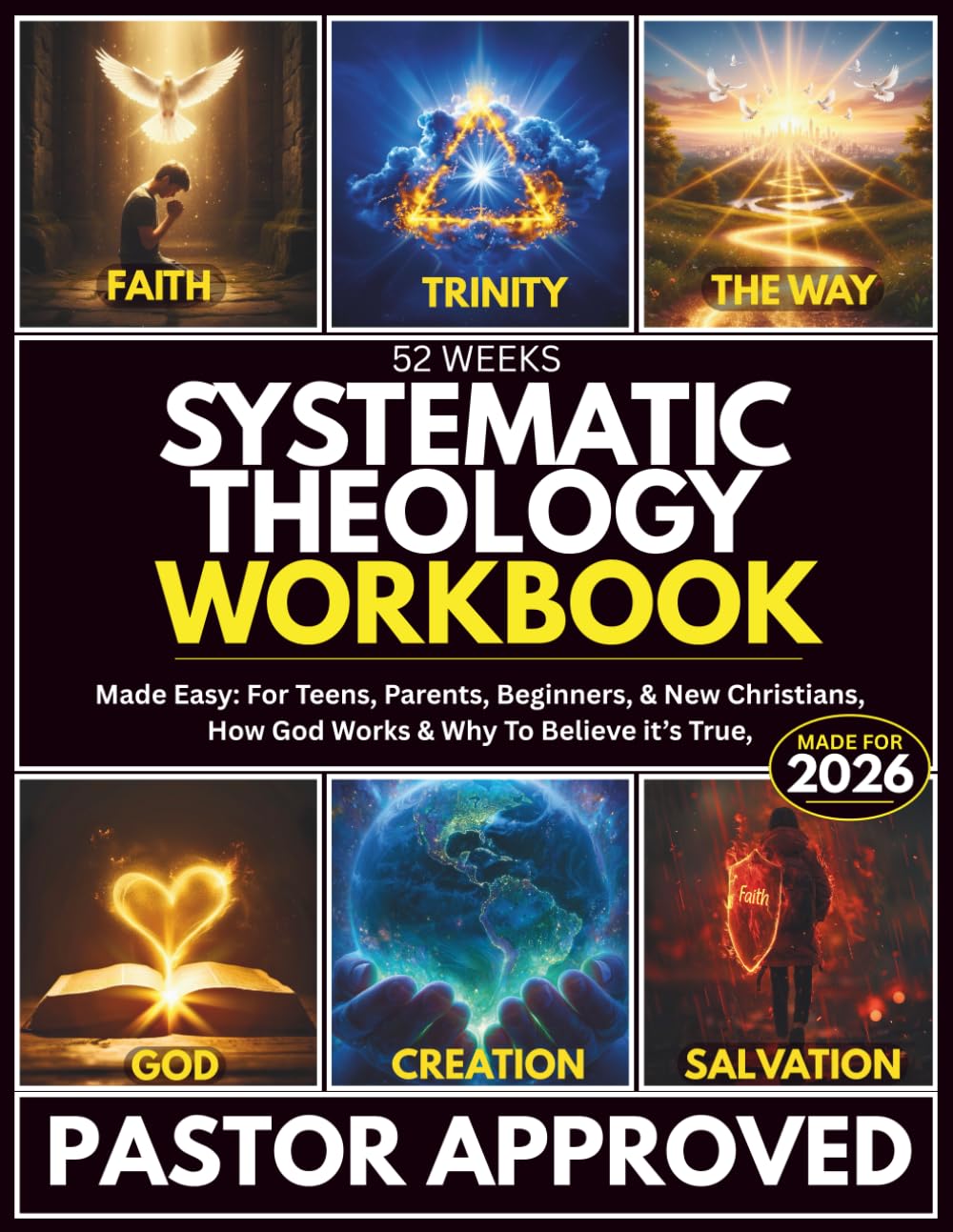 52 Weeks Systematic Theology Workbook Made Easy: For Teens & Their Parents, How God Works & Why To Believe It's True, (Perfect for Beginners & New Christians)