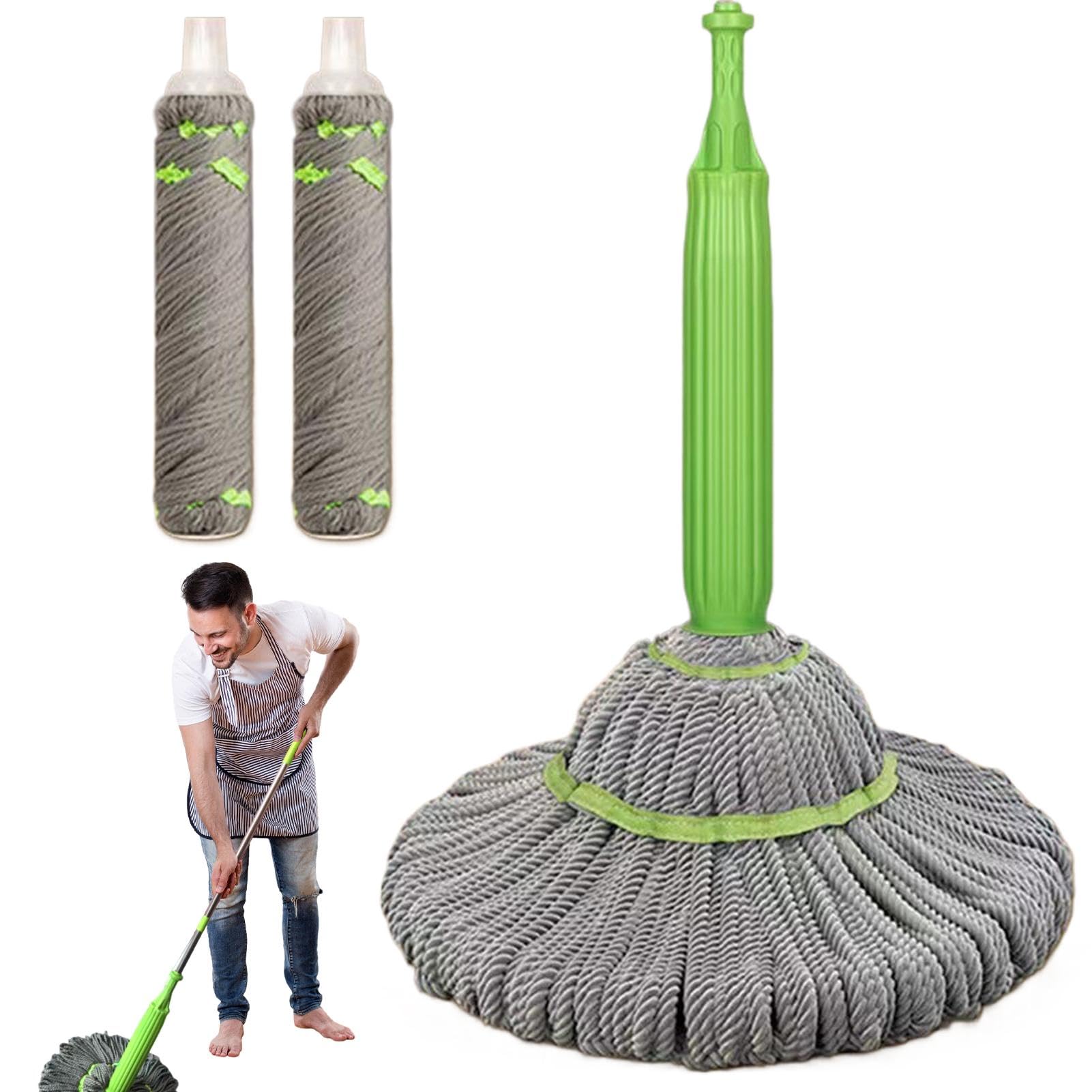 Mopa, limpiador de pisos, fregona para apretar, fregona de microfibra de 360 grados, mopas giratorias para limpieza de suelos, diseño de para fregona húmeda para cocina, sala de estar, | 360 grados, mopas giratorias para limpieza de suelos, diseño de para