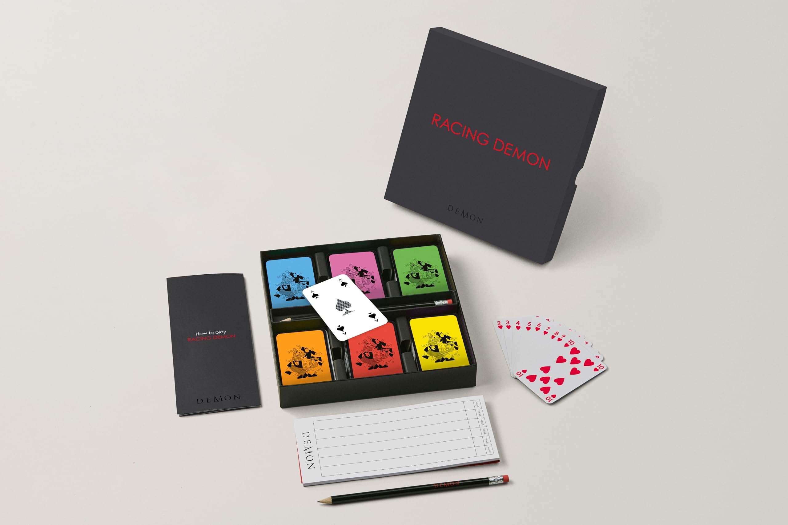 Yolky Games Racing Demon | Traditional Tabletop Card Game | Fast, furious and utterly addictive family card game | Up to 6 players