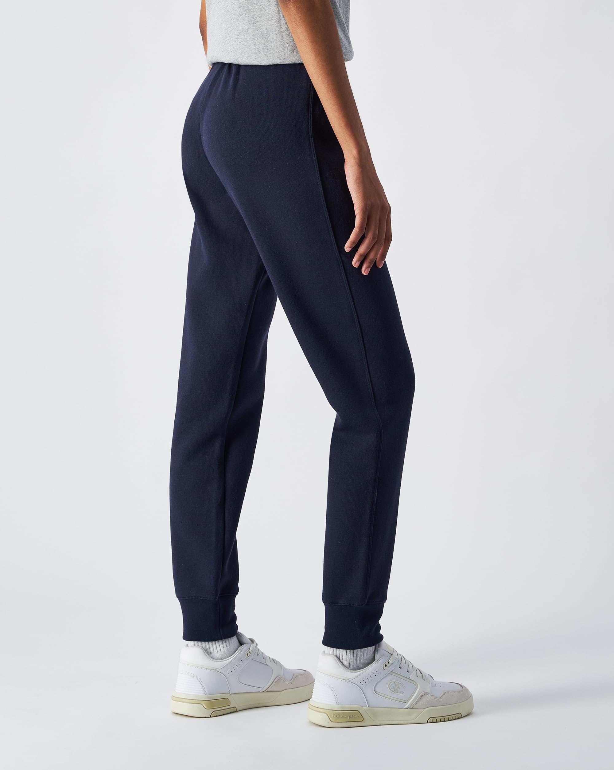 Champion Legacy Champion Basics W Light Powerblend Fleece Rib Cuff - Pantalon de survêtement - Jogger, Revers gratté - Femme