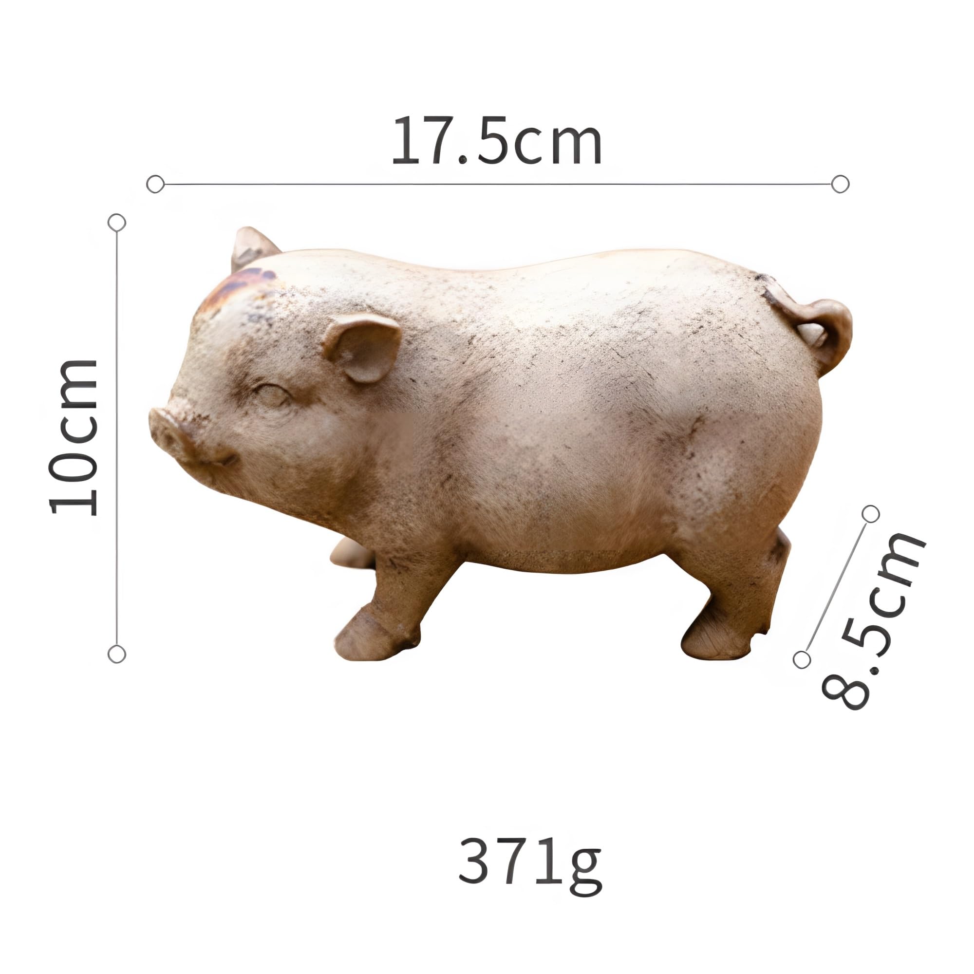 Amazon.co.jp: 樹脂製の立っている豚の像、ミニチュアのかわいい豚の