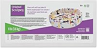 Sculpey Original White Polymer Oven Bake Clay, 8 Pounds - Non-Toxic, Soft Sculpting Clay for Kids, Beginners, DIY Crafts & School Projects