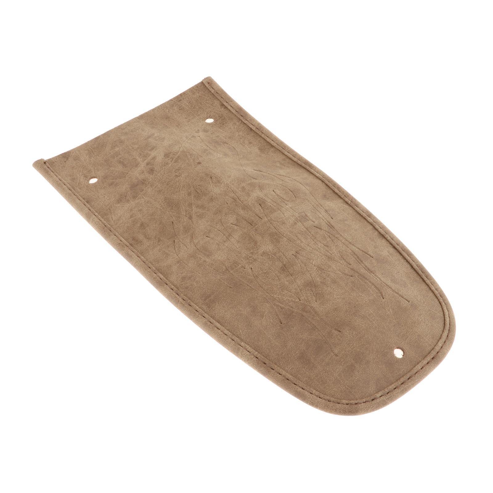 The Style Sutra Motorcycle PU Leather Fender Bib Cover Pad for Harley Flame Brown|Motors | Parts & Accessories | Motorcycle Parts |1 X Rear Flame Bib-image-3