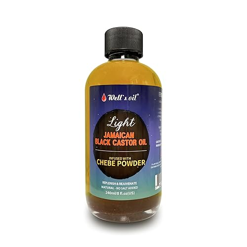 Miniatura 3 de Well's - Aceite de ricino negro jamaicano infundido con polvo de Chebe de 4 onzas líquidas, 100% natural, crecimiento del cabello, mejora la