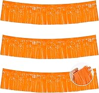 Vista 9 de BEISHIDA 3 paquetes de 9.1 metros de guirnalda de flecos de lámina metálica de oropel, serpentinas brillantes de color oro rosa para colgar