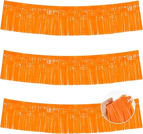 Miniatura 9 de BEISHIDA 3 Paquetes de Guirnalda de Flecos de Lámina Metálica Arcoíris Oscuro para Colgar en la Pared, Banderas de Oropiel para Halloween, Flotas