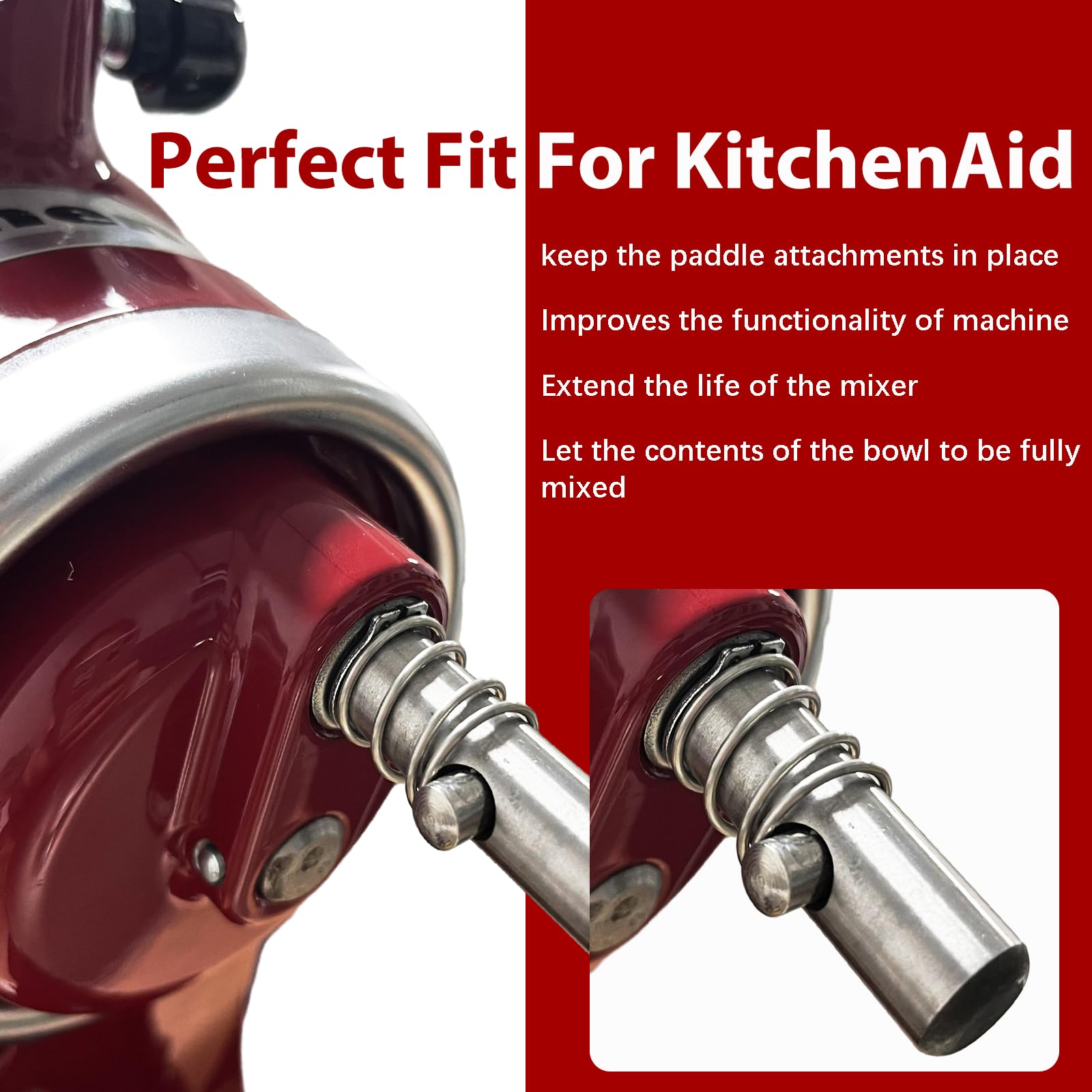 Quick Install Stainless Steel Spring For KitchenAid Tilt Head Mixers, Pkitchenaid mixer attachments Spring Protect and Improve the Longevity and Function Of Kitchen Aid Mixer