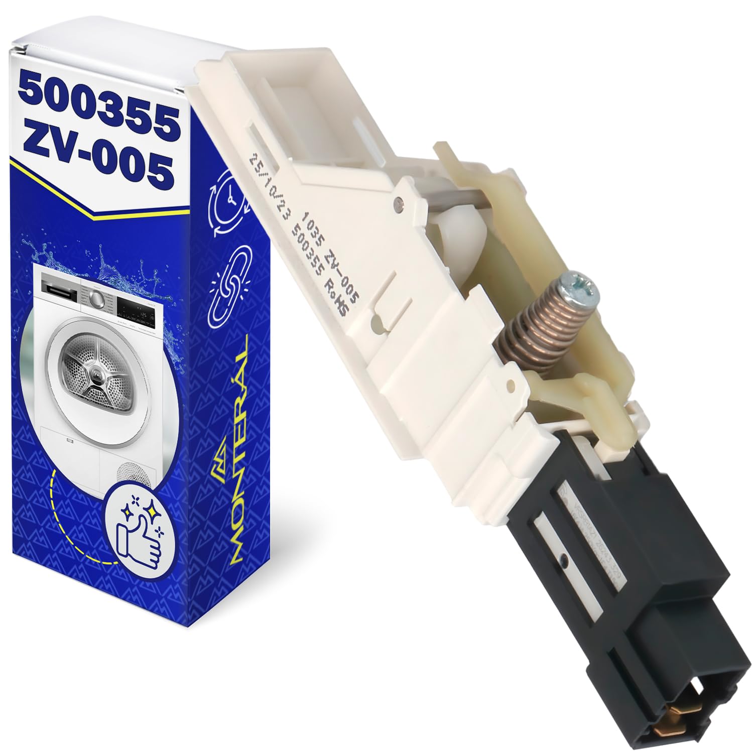 Verzögerungsschalter für Trockner ZV-005 mit dem Originalcode 500355 für Gorenje für Panasonic Wäschetrockner - Garantie 10 Jahre - MONTERAL
