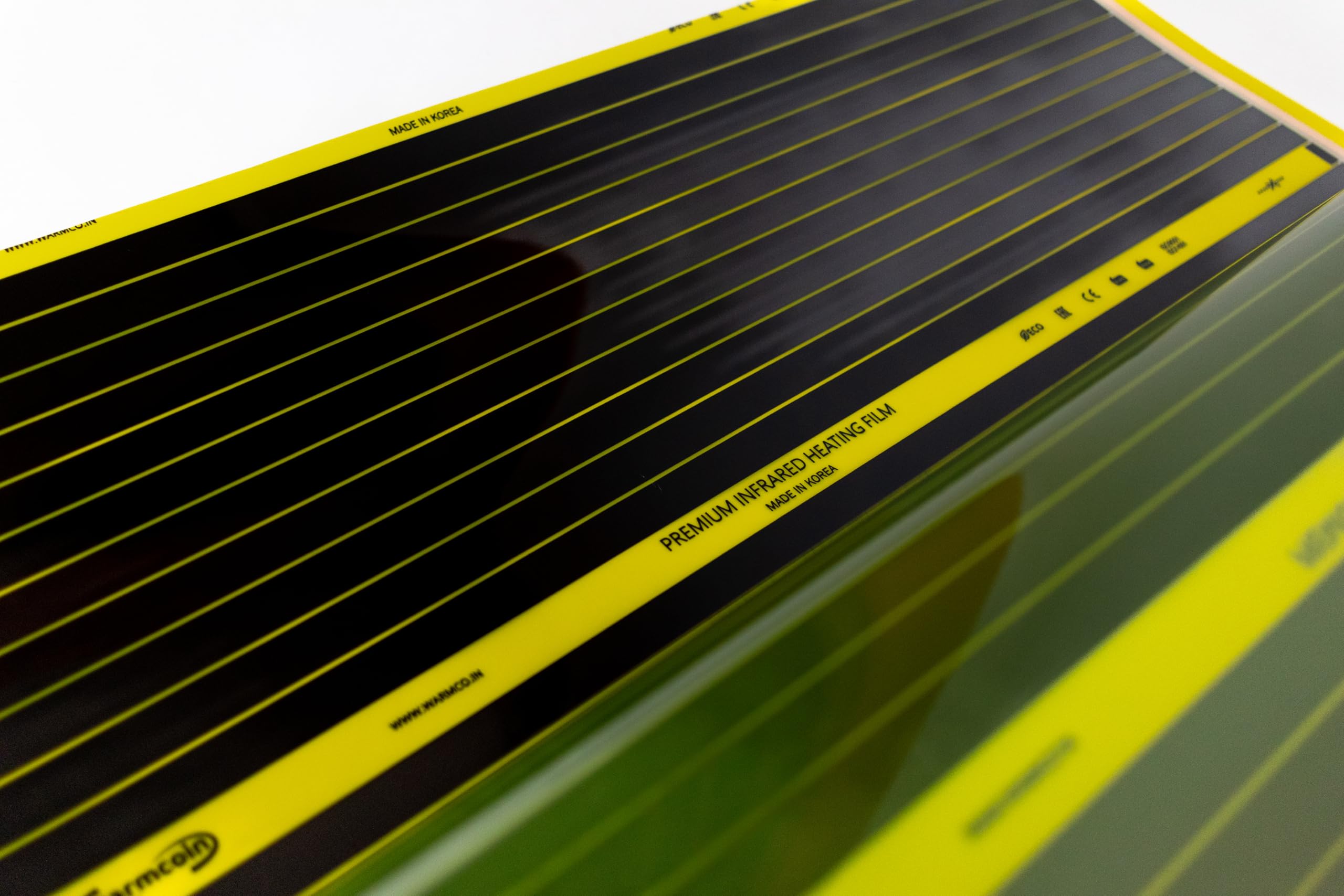 PTC - Pellicola riscaldante a infrarossi, 100 cm, set da 190 W/m², soluzione di riscaldamento a risparmio energetico e costi per nuovi edifici e ristrutturazioni (5 m)