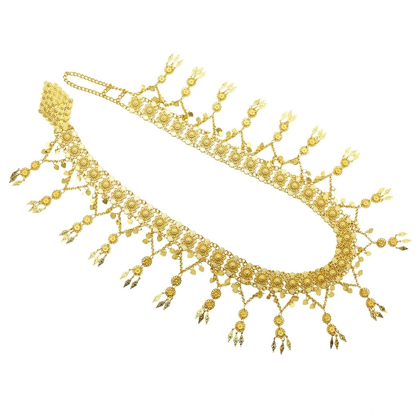 Bauch Kette Herz, Body Chain Women Quasten-Taillenkette Karabinerverschluss Damen Bauch Ketten Körperschmuck