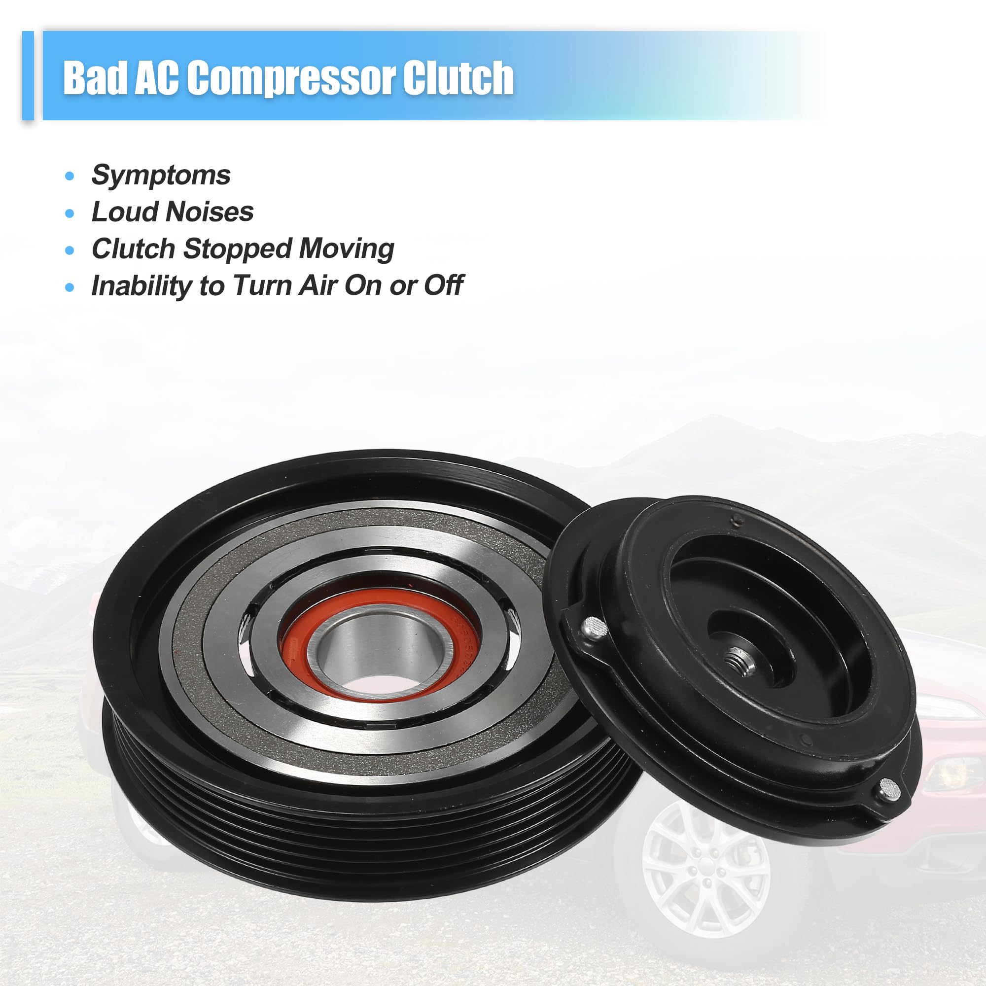 QUARKZMAN 1 Set Frizione Compressore A/C per Jeep Cherokee Wrangler Tj 2006