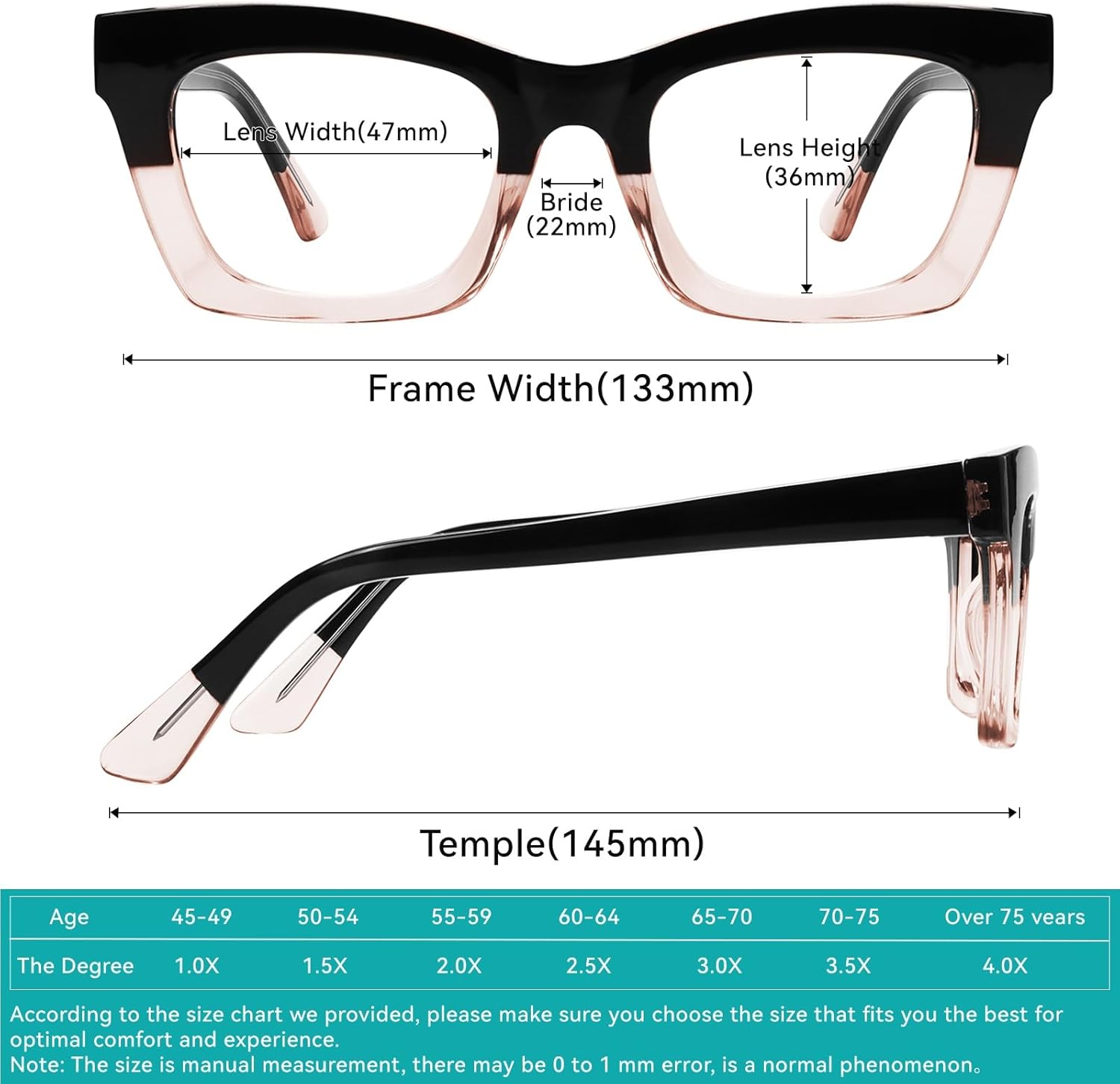 FYTOO Reading Glasses for Women Blue Light Blocking Glasses Butterfly Frame Computer Readers Anti UV Salome FT0184