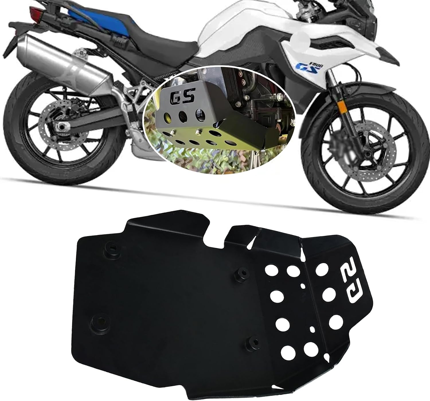 for F650GS F700GS F800GS F 650 GS F 700 GS F 800 GS f650gs f700gs f800gs 2018-2025 Skid Plate Engine Guard Chassis Protection Cover Motorcycle Parts (Black)