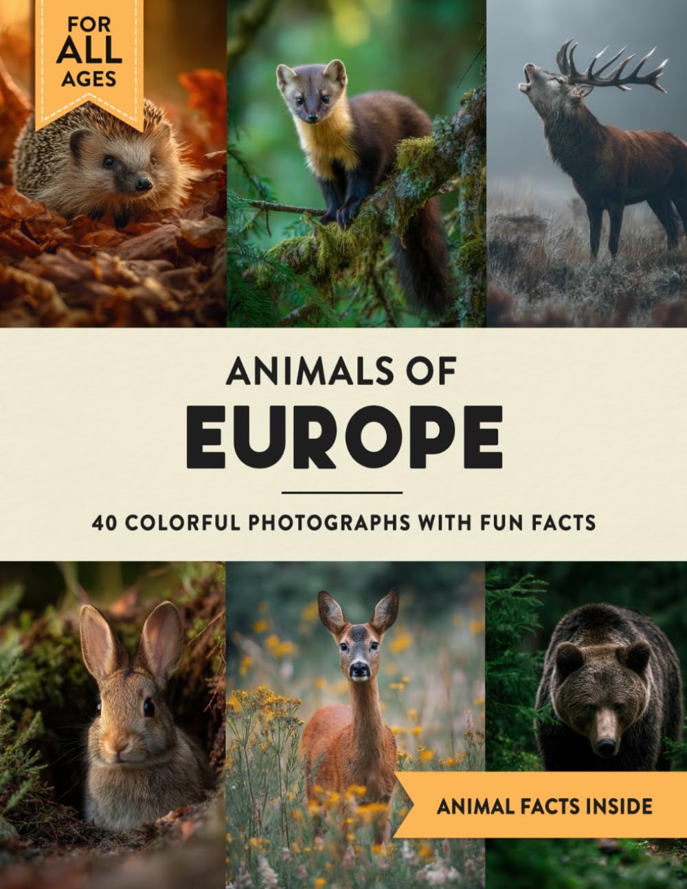 Animals of Europe: A Wildlife Picture Book With Fun Facts Including Britain, France and Norway For Kids & Adults