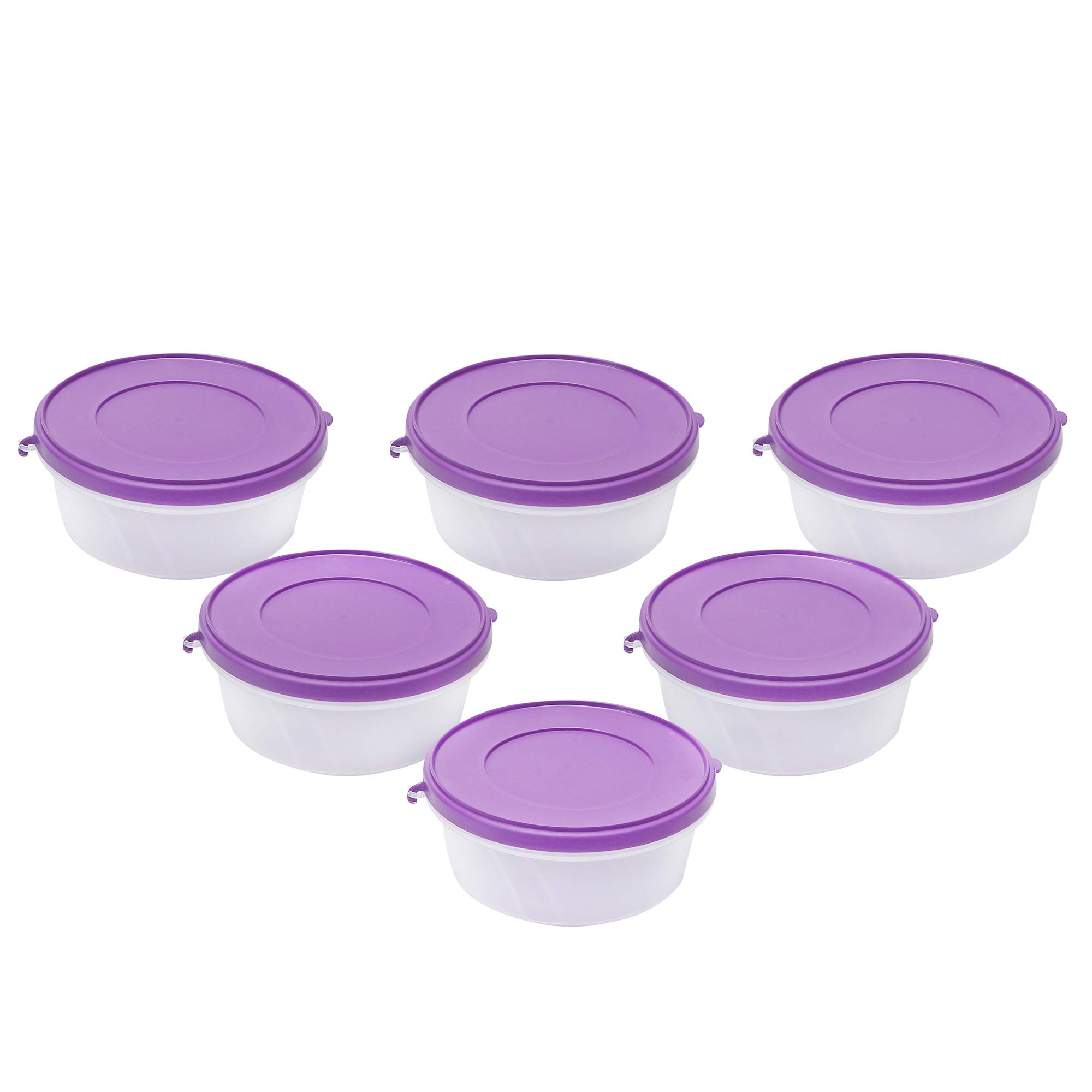 Cutting EDGE Nesterware 500ml Stackable Food Container (Set of 6, Purple) 4