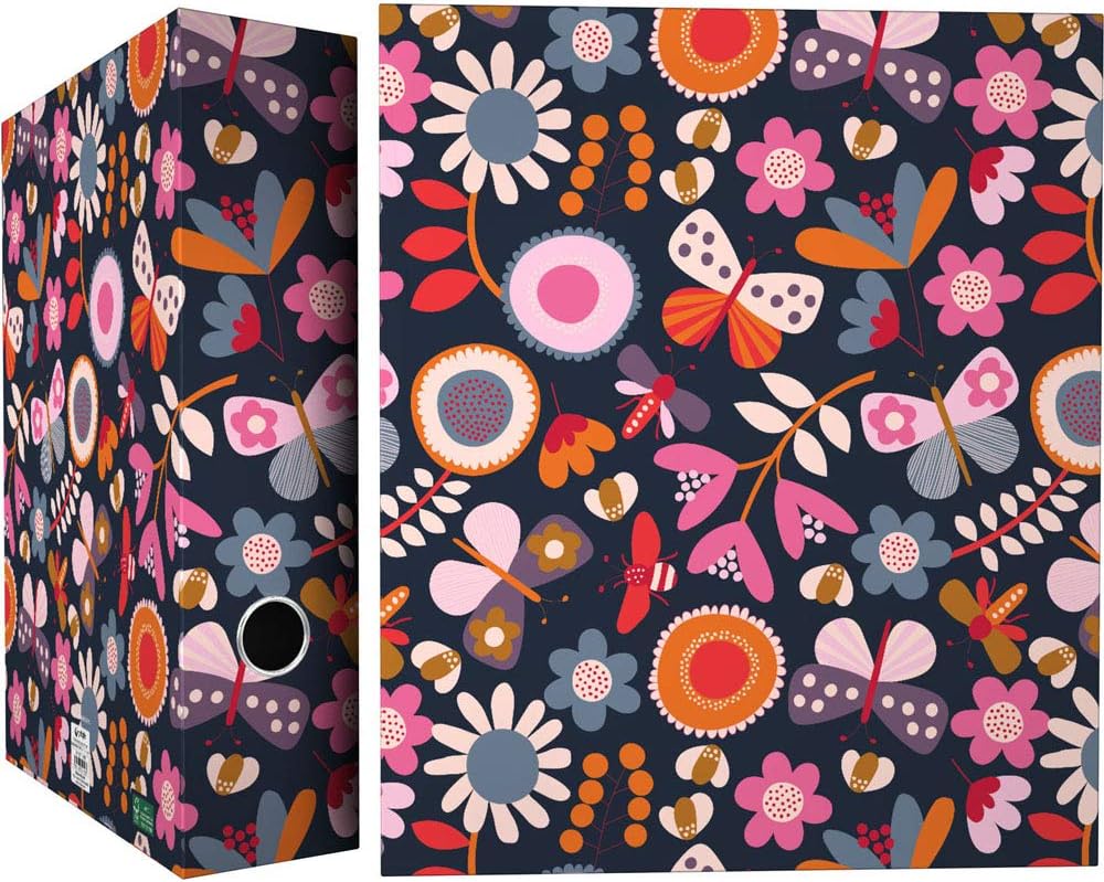 Grafoplás 88171990 Jocelyn Proust Collection 4-Ring Binder 40 mm, Garden, A4